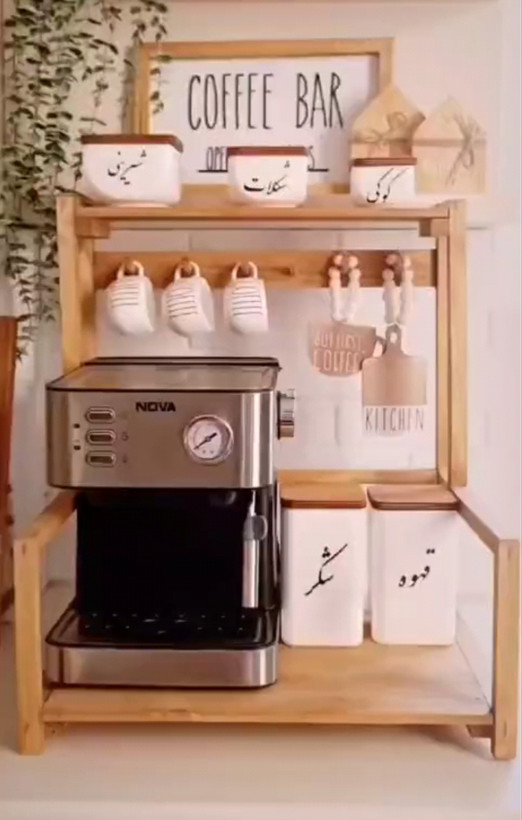 استند چوبی اسپرسو
