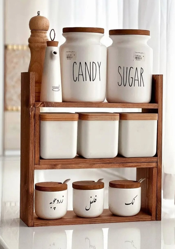 استند چوبی ادویه