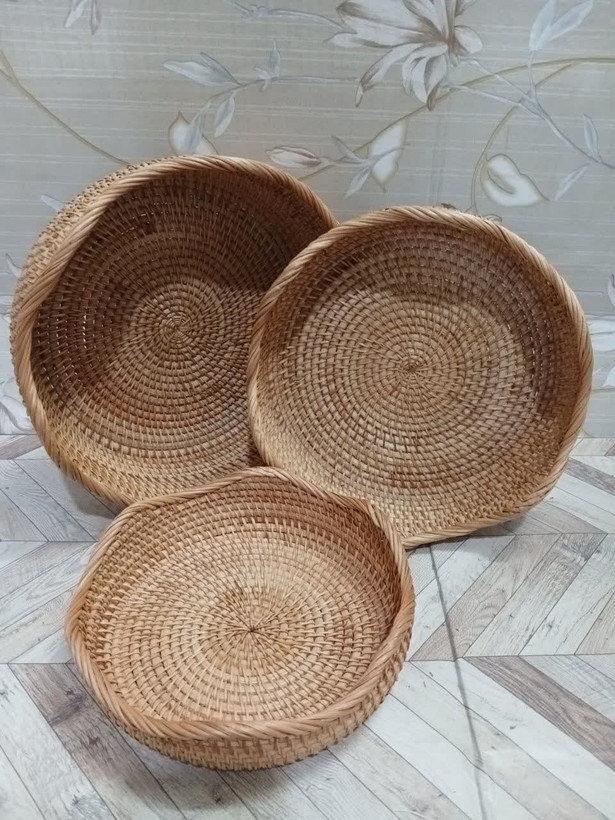 سبد حصیری موج دار