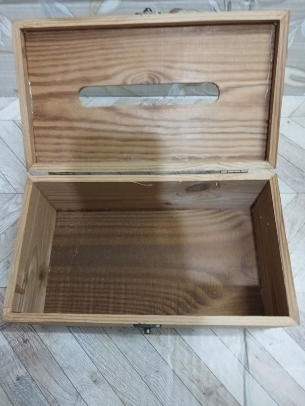 جا دستمال کاغذی چوبی