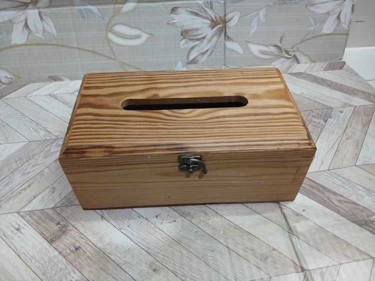 جا دستمال کاغذی چوبی