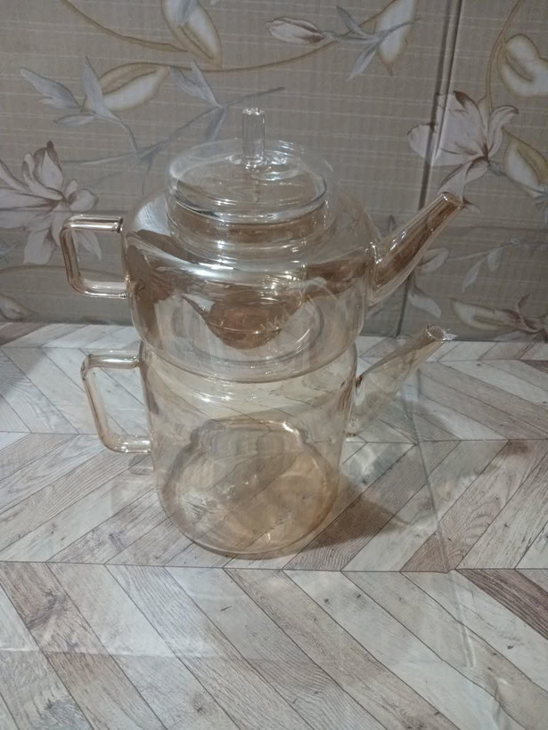 کتری قوری پیرکس استوانه