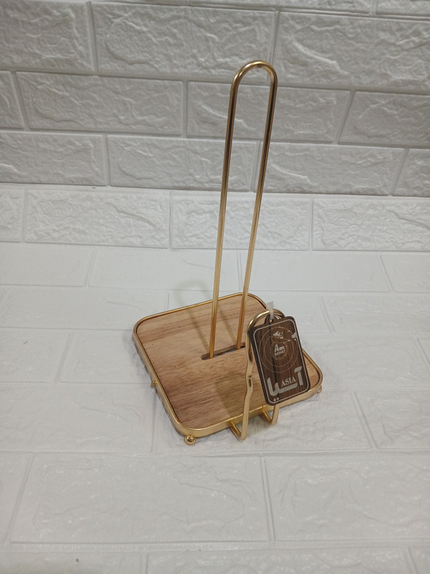 جا دستمال کاغذی چوبی