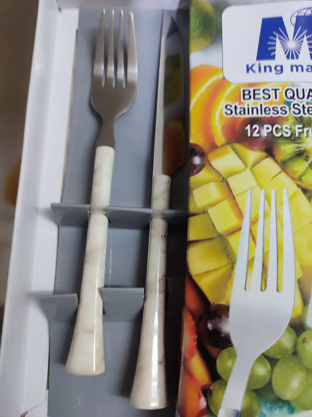 کار و چنگال دسته سرامیک