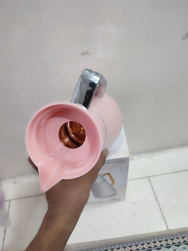 فلاسک چای ( شیشه صورتی)