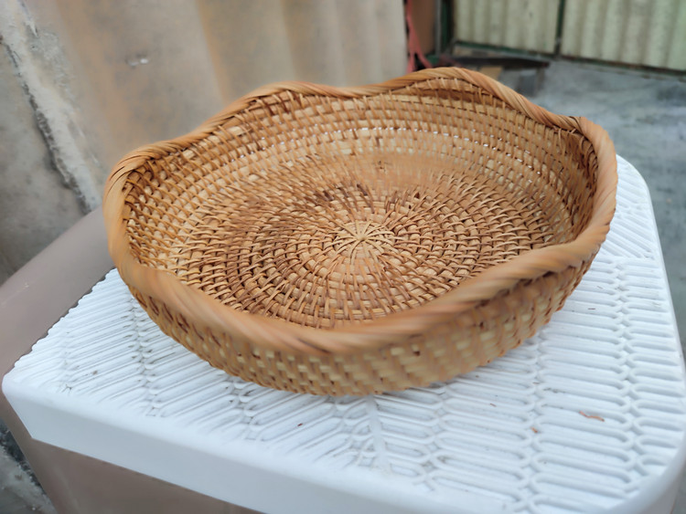 سبد حصیری گرد (۳ سایز)