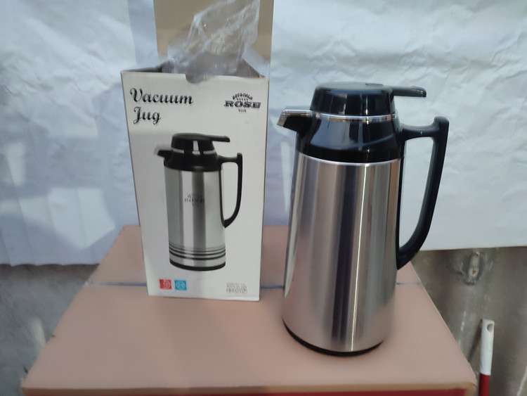 فلاسک چای ( بدنه استیل ،داخل شیشه)