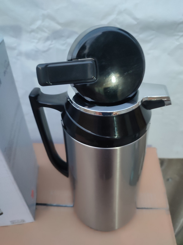 فلاسک چای.بدنه استیل .داخل شیشه ۲ لیتری