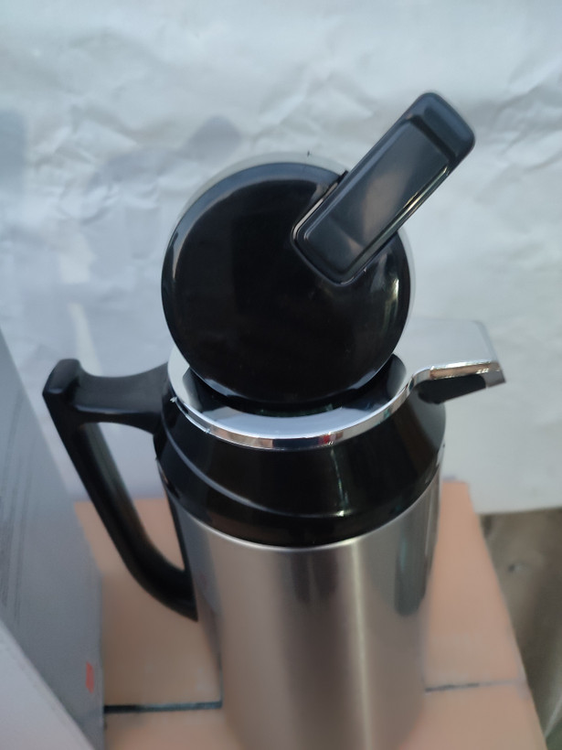 فلاسک چای.بدنه استیل .داخل شیشه ۲ لیتری