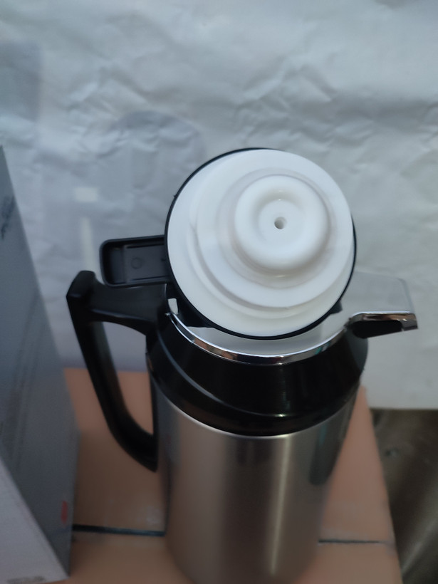 فلاسک چای.بدنه استیل .داخل شیشه ۲ لیتری