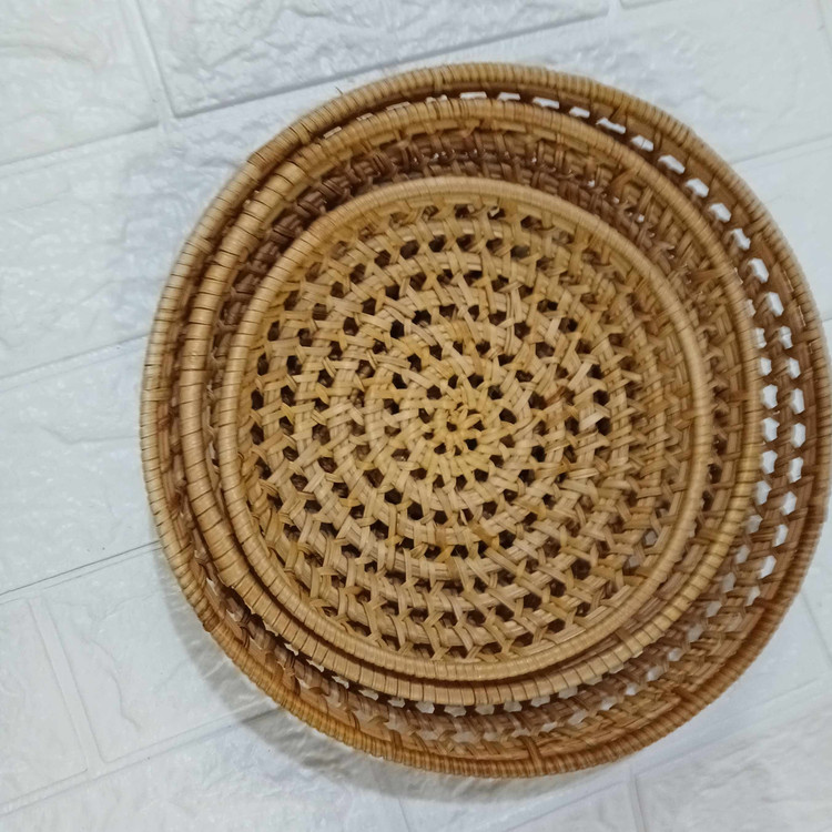 بشقاب حصیری ( بافت ) گود ( وارداتی ) ۳ سایز