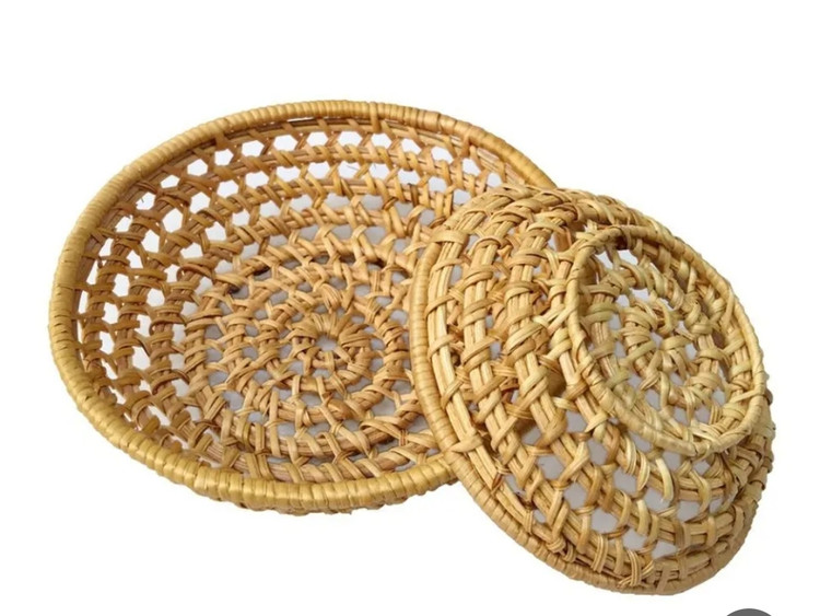 بشقاب حصیری ( بافت ) گود ( وارداتی ) ۳ سایز
