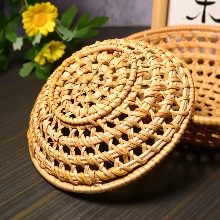 بشقاب حصیری ( بافت ) گود ( وارداتی ) ۳ سایز